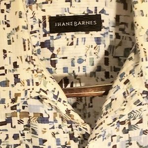 Men's short sleeve large Jhane Barnes retro print